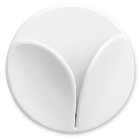 Colgador Individual Pvc 55x55x12mm Blanco Adhesivo Cocina Marca