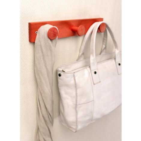 Colgador madera fresno 3 pomos con textura natural 3733-8-001 inofix