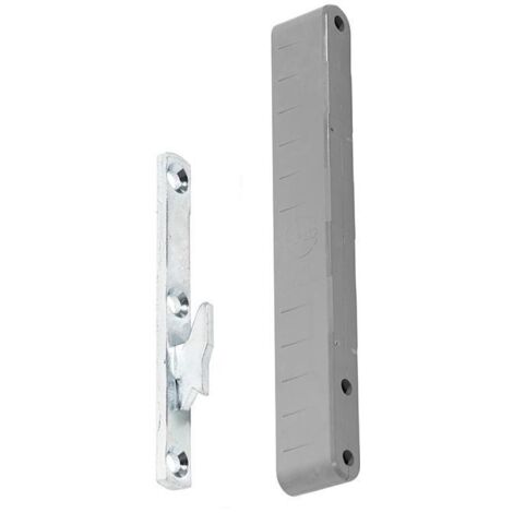 colgador oculto regulable sin tetón atc301. acero/nilón. zincado. carga máxima 80kg. para muebles suspendidos. espesor m