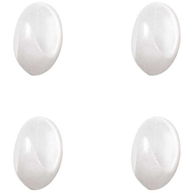 

Colgador blanco pequeño (blister 4 unidades ) adhesivo - Oryx