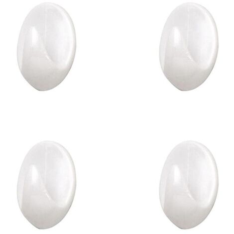 Colgador Oryx Blanco Pequeño (Blister 4 Unidades ) Adhesivo