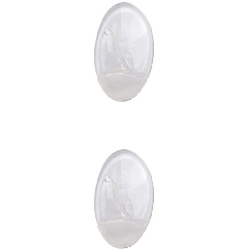 

Colgador transparente grande (blister 2 unidades) adhesivo - Oryx