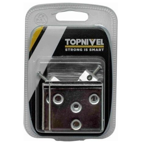 Colgador Pared 74Mm Cincado Placa Sencilla Nivel 4 Pz