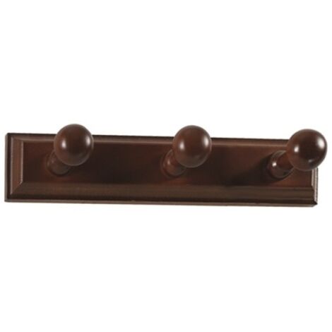 Colgador Pared Atornillar Herdasa Madera Nogal 3G Lacada 133-Nogal
