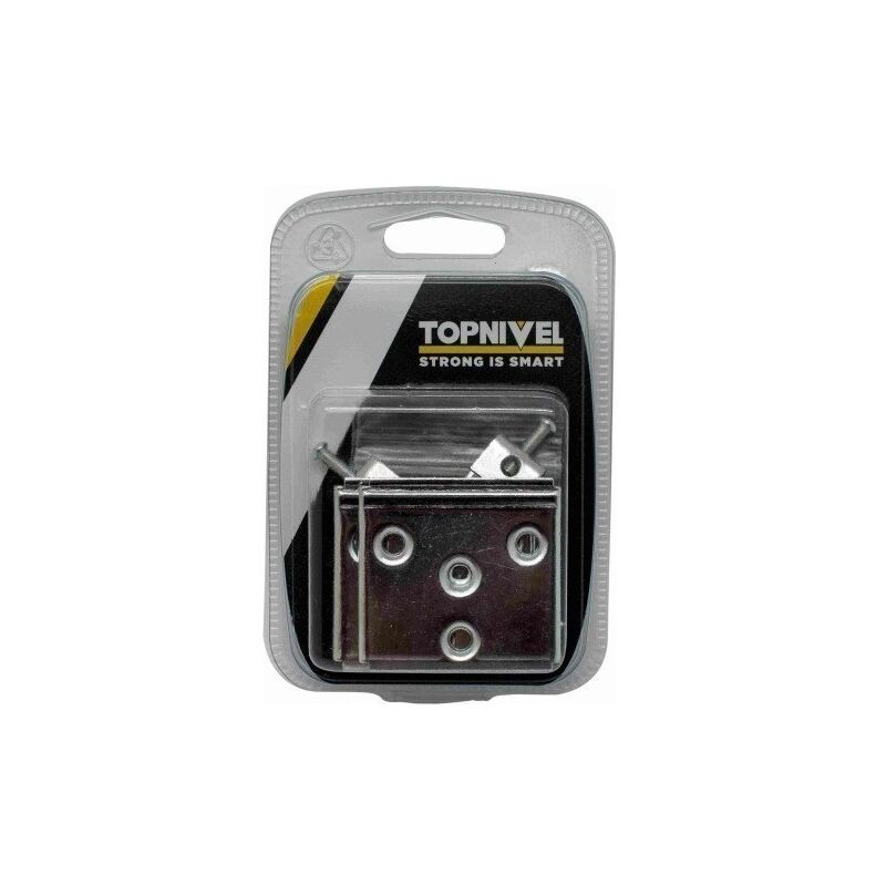 

Colgador Pared 74Mm Cincado Placa Sencilla 4 Pz - Nivel