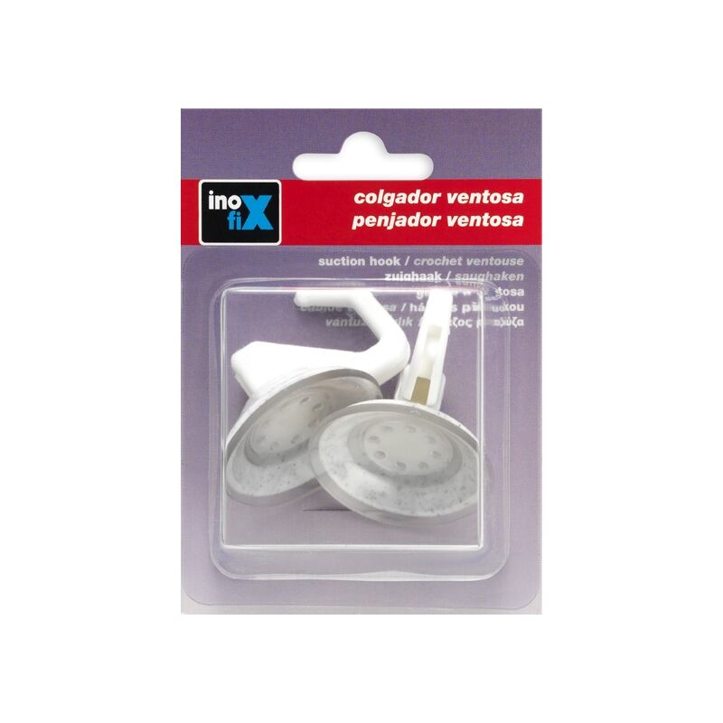 

Colgador ventosa Ø 42mm articulado Inofix Blanco 2 unidades 1208