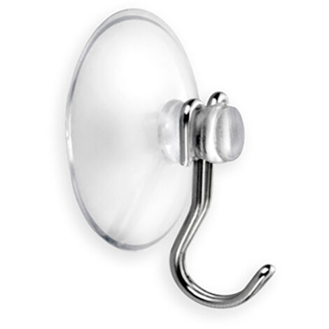 Colgador Ventosa PVC Flexible Inox 35x35x22mm Transparente Inofix