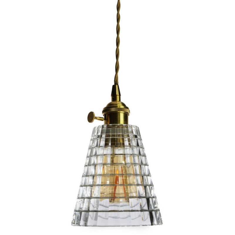 

Lámpara colgante 1XE27 Ava D120 Dorado vidrio/Metal Sulion