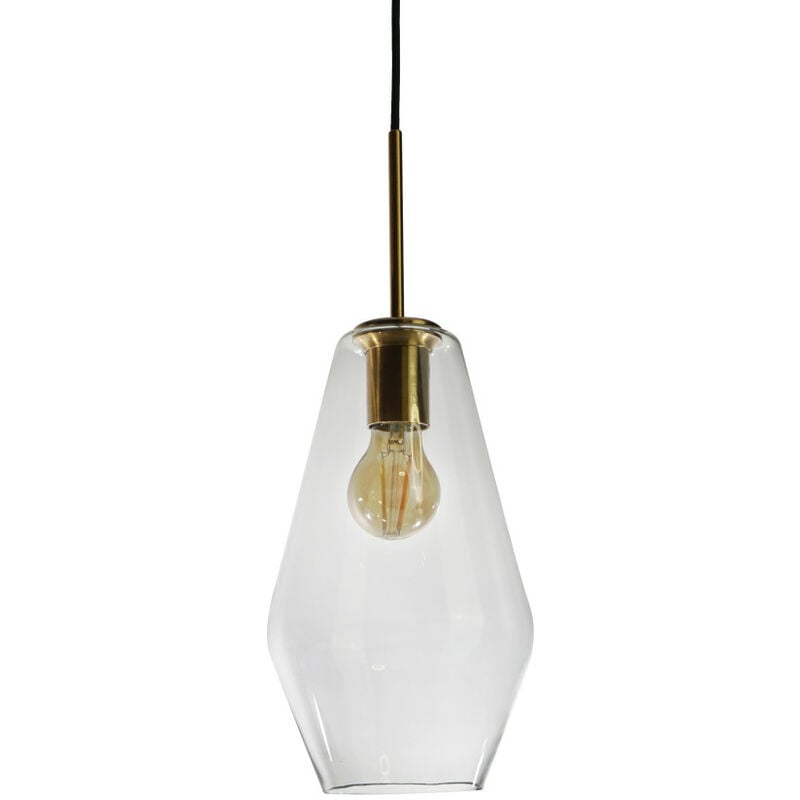 

Lámpara colgante 1XE27 Lily D170 Dora vidrio/bronce - Sulion