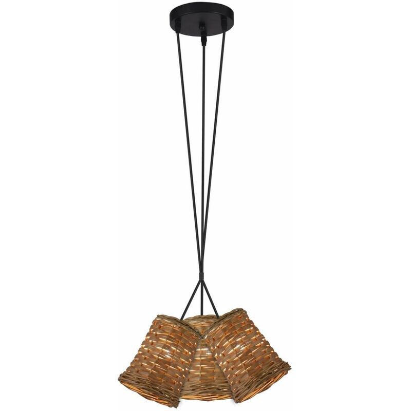 

Colgante 3 luces modelo Aitana acabado mimbre 48 cm(alto) 35 cm(ancho) 35 cm(fondo