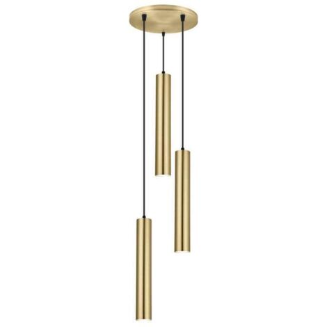 Colgante 3 luces modelo Antia acabado latón, 35cm(alto) 20cm(ancho) 20cm(fondo)