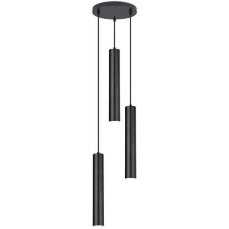 Colgante 3 luces modelo Antia acabado negro, 36cm(alto) 35cm(ancho) 35cm(fondo)