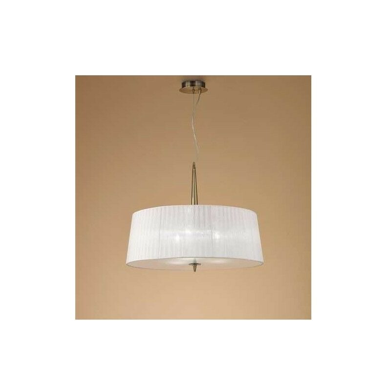 

Colgante 3 Luces para salon o dormitorio LOEWE cuero satinado