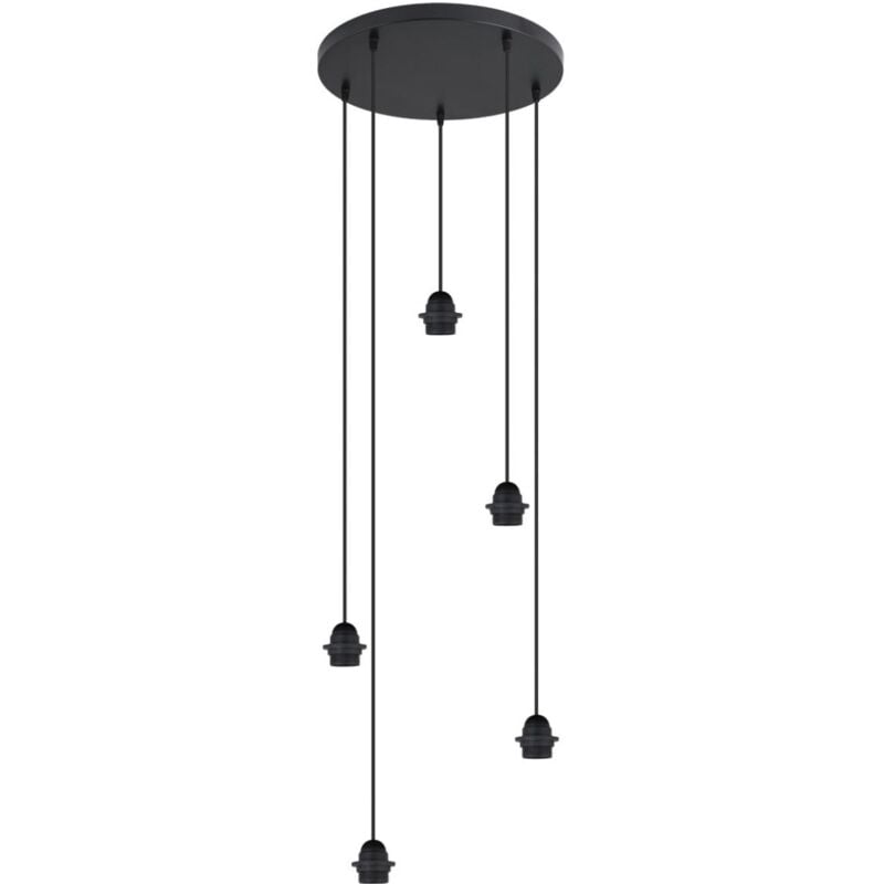 

Colgante 5 luces modelo Larrue acabado negro 49 cm (alto)9 cm(ancho)9 cm(fondo)