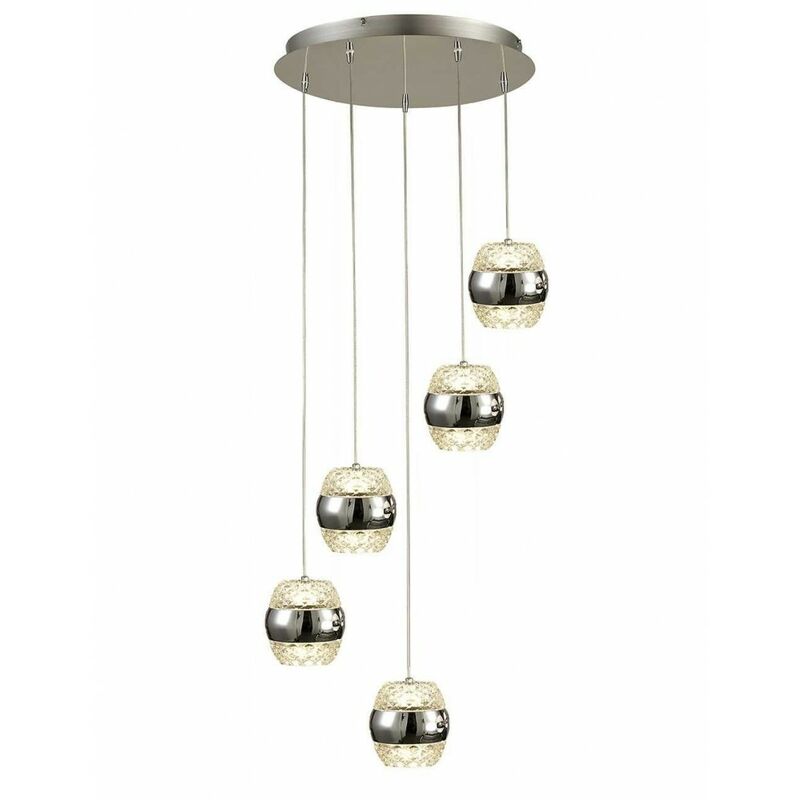 

Colgante 5 Luz SERIE KHALIFA ACABADO Chrome