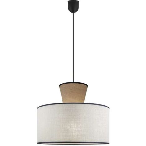 Colgante acabado beig-tostado modelo Selma, 24cm(alto) 42cm(ancho) 42cm(fondo).