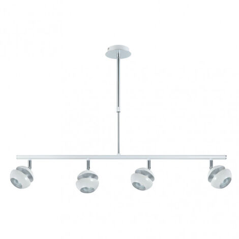 Colgante Beethoven blanco plata 4xGU10