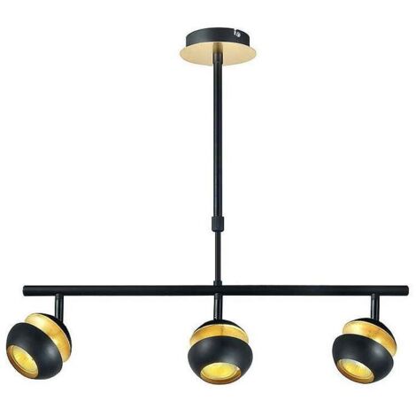 Colgante Beethoven negro oro 3xGU10