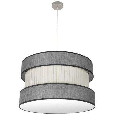 Colgante bicolor modelo Home 3luces Niquel Regulable FABRILAMP