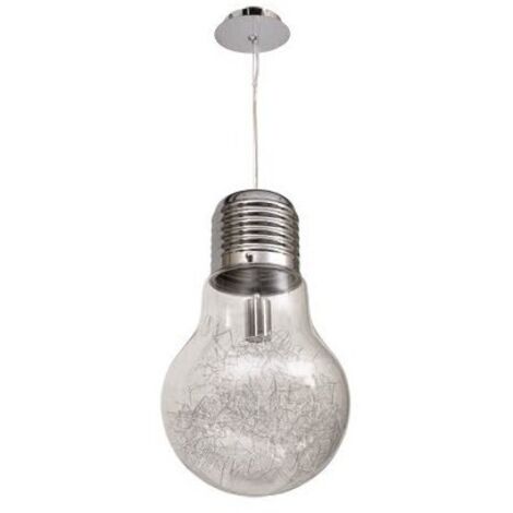 Colgante Bombilla Luz Transparente 1xe27 (28x50)
