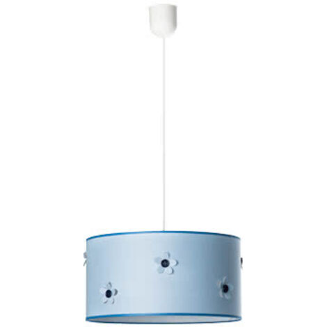 Colgante Boton Celeste 1xe27 Regx35d