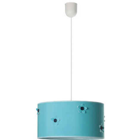 Colgante Boton Turquesa 1xe27 Regx35d