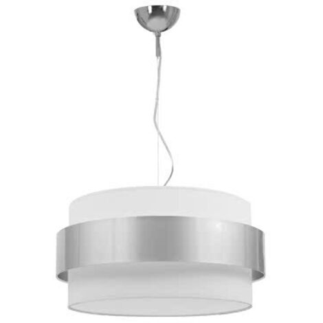 Colgante Bremen Cromo/blanco-plata 3xe27 (regx40d)