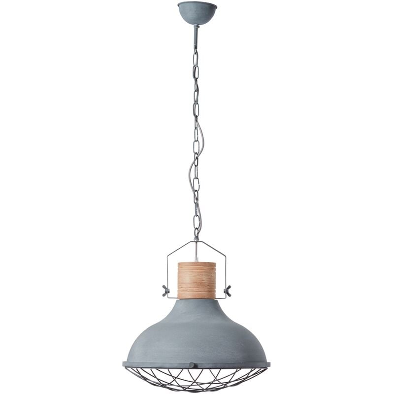 

Suspensión brillante 'Emma' antracita 60W - Gris béton