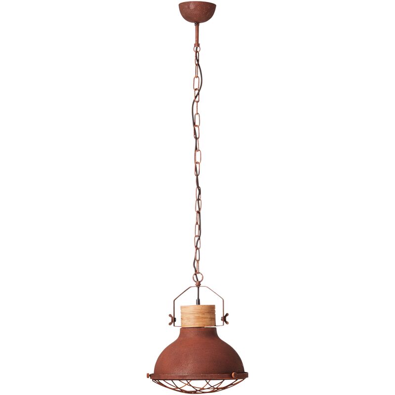 

lamp Emma, lámpara de suspensión 33cm color óxido | 1x A60, E27, 40W, adecuado para lámparas normales (no incluidas) | Escala A ++ a E | La cadena se