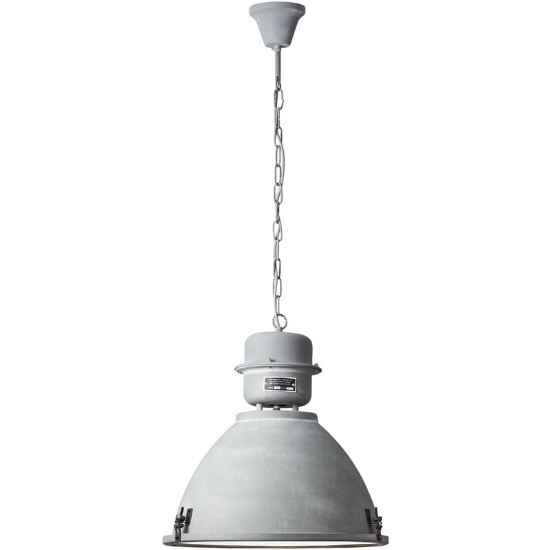

Suspensión brillante Kiki gris hormigón 60W - Gris béton