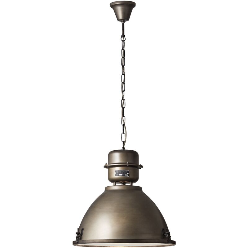 

Suspensión brillante Kiki gris 60W - Noir acier