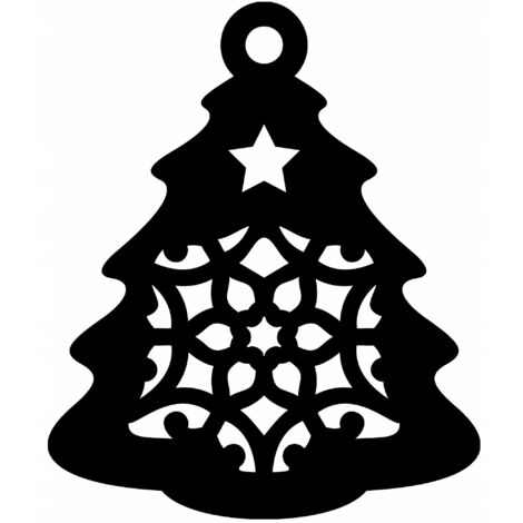 Colgante calado £6 Decoración navideña Árbol de Navidad Decoración para ventana Colgante