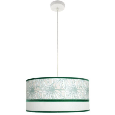 Colgante Caledonia 2xe27 Blanco/verde Regx50x50cm