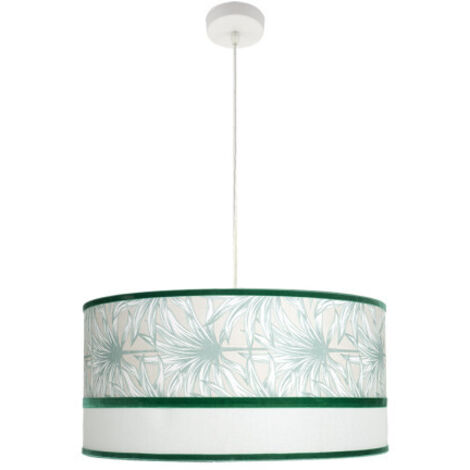 Colgante Caledonia 3xe27 Blanco/verde Regx60x60cm