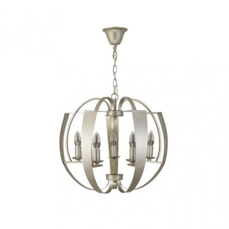 Colgante Capuchina 5xe14 champagne
