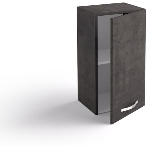 Colgante cocina 40x33x72 cm de madera color lava con una puerta - Massa