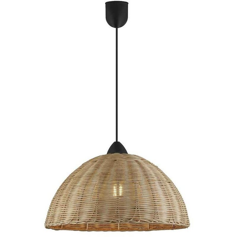 

Colgante con pantalla rattan natural MASTELLA de una luz - Alemar
