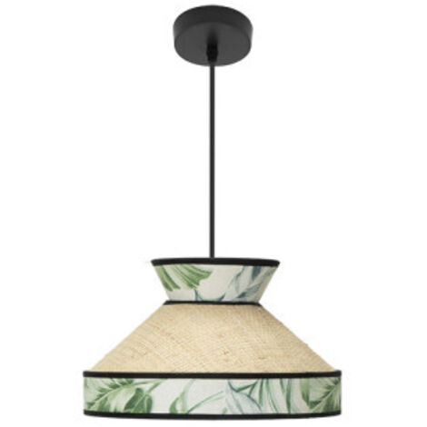Colgante Constantinopla 1xe27 Beis/verde Regx30x30cm