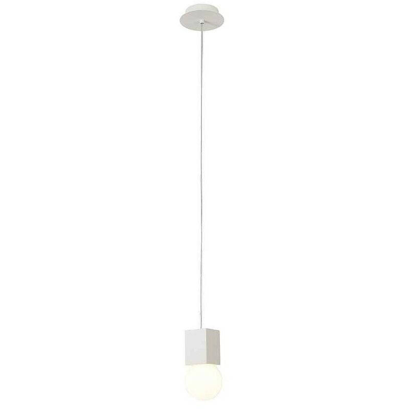 

Colgante cuadrado cemento blanco GALAXIA e27 - Mantra