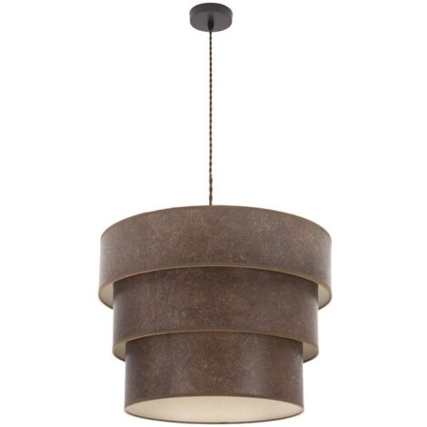 Colgante de 3 luces modelo Smile Marron/oxido FABRILAMP