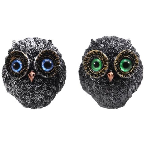 Colgante de búho realista - Figura de amuleto de la suerte, decoración animal