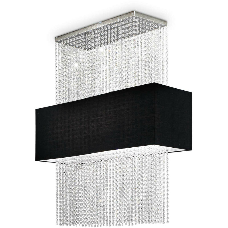 

Ideal Lux Phoenix - Lámpara de techo semi empotrada de 5 luces Negro, E27