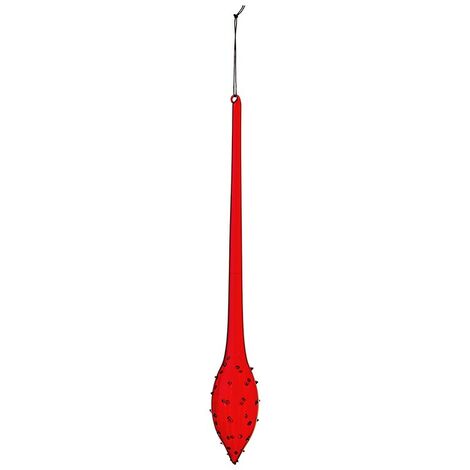 Colgante de cristal rojo gota Navidad 5,5x h40 cm