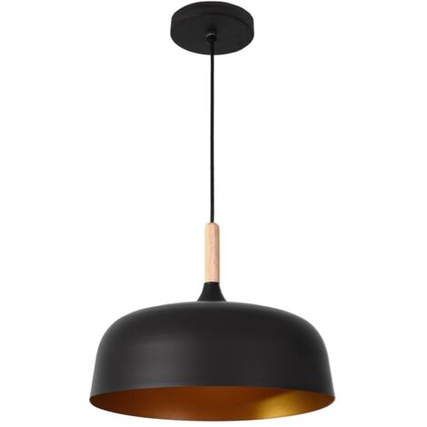 Colgante de la serie GENARO acabado Negro de INTERLUSA