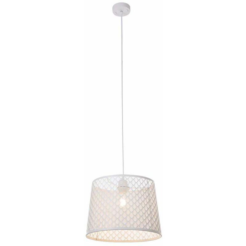 

Colgante de luz que viven en el comedor, lámpara de techo colgante con patrón blanco Globo 15315W