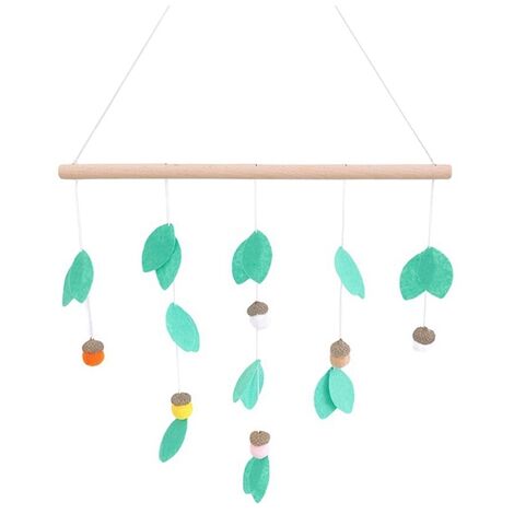 Colgante de madera de estilo nórdico para habitación de niños, cono de pino, decoración colgante de pared, decoración del hogar y dormitorio,As Shown