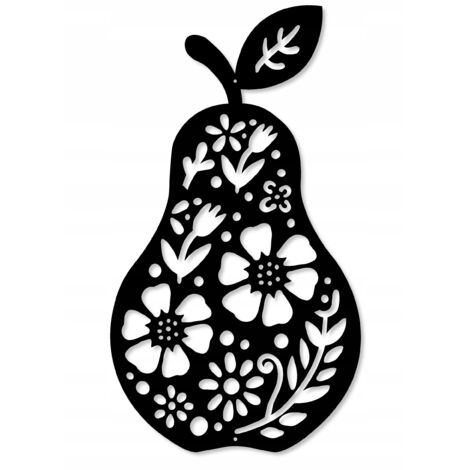 Colgante de pera Z85, adorno calado de fruta otoñal, dije de 16x20