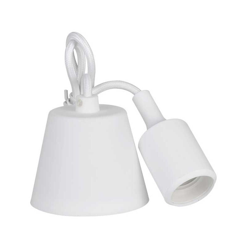

Colgante de silicona e27 60w blanco (98,4 cm) - EDM