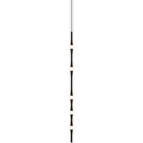 Colgante Dew Vertical 992mm LED 13 Blanco cálido - 2700K DALI Negro 782lm