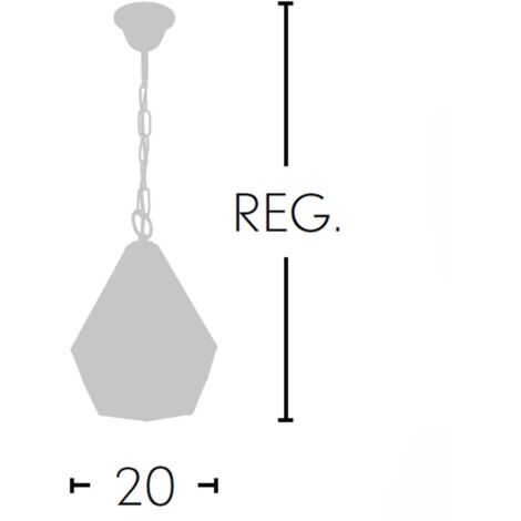 Colgante Ecija cobre regulable D20
